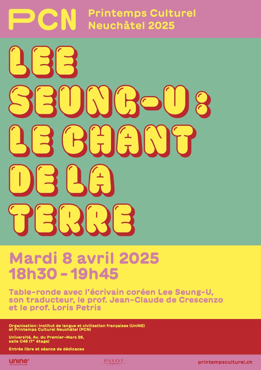 En compagnie de Lee Seung-u au printemps culturel de Neuchâtel